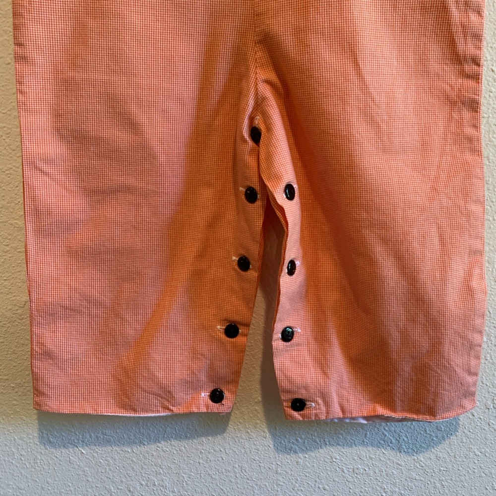 Strasburg Halloween overalls orange check cat - Picture 4 of 6